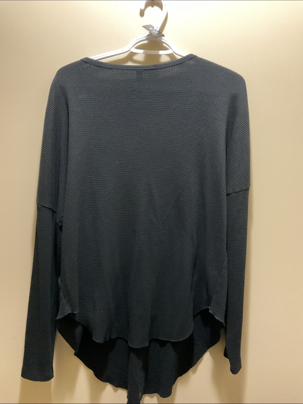 012 Babaton Charcoal Ribbed Knit Button-Front Top - Picture 5 of 5